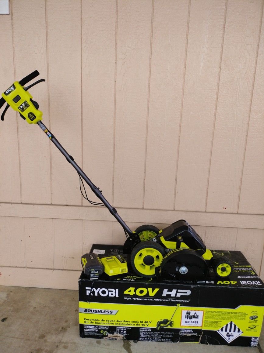 Ryobi HP  9" Cordless Edger Battery & Charger Included 