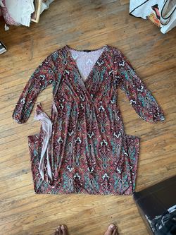 Express Paisley Wrap Dress