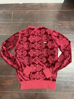 Velvet Embossed Crewneck