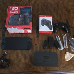 Nintendo Switch 2 Bundle W/ Pro Controller & 1TB Micro SD Express Card!
