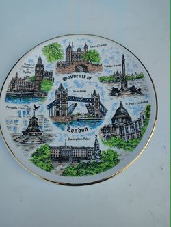 Vintage Souvenir of London Decorative Plate