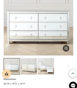 Free-Free- 6 Draw Mirror Dresser