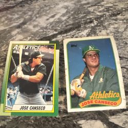 Jose Canseco Athletics Baseball Card