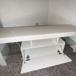 Low Tv Stand With Storage And LED
