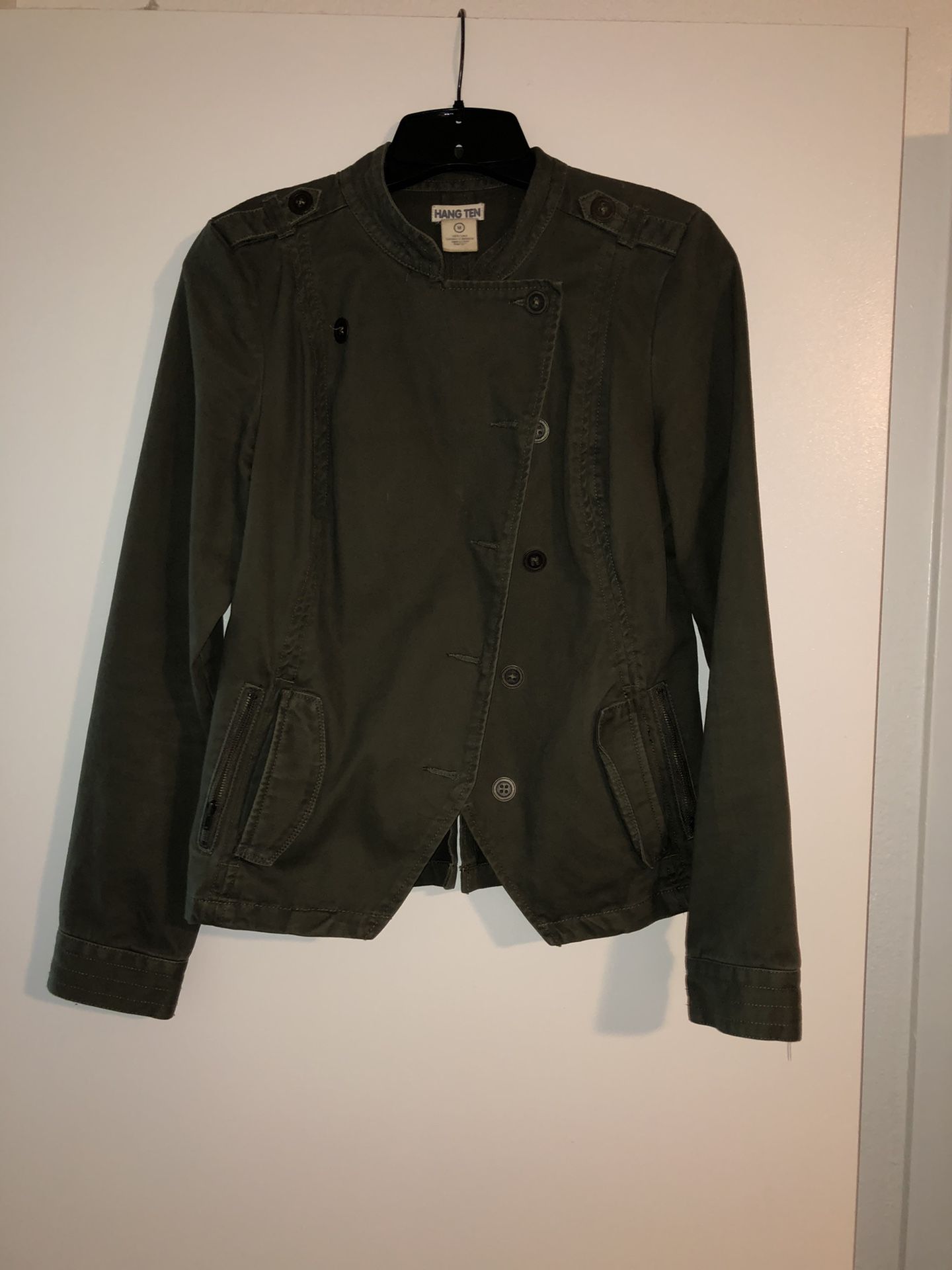 Green Military Style Jacket