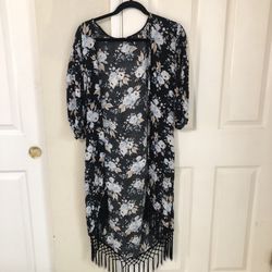 Forever21 flower cardigan 