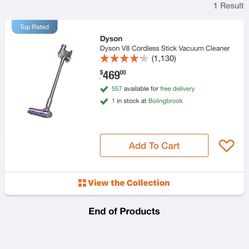 Dyson V8 cordless stick vacuum