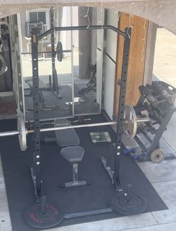 Squat Rack W/ Bench
