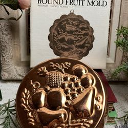 Round Copper Mold With Fruit