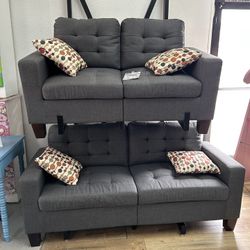 Sofa And Loveseat Set , Couches
