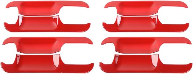 Brand New Red Door Handle Bowl Covers for Ford F-150 (2015-2020)