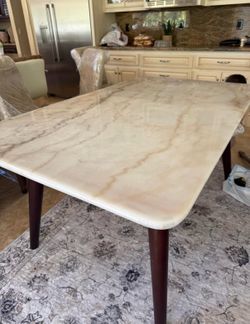 Marble stone  6 person dining table