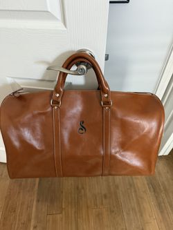 Streamsong Golf Resort Leather Weekender Duffle Bag