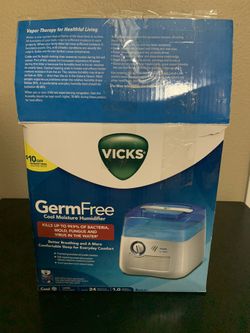 Vicks Humidifier Model V3900, Cool Moisture, Germ Free (1 Gallon Capacity)