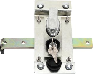 Basement Door Keyed Lock Kit - Weatherproof for Steel Cellar Doors