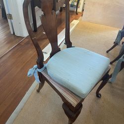 Antique Vintage Solid Wood Mahogany Dining Chairs