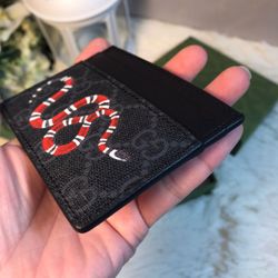 Gucci Cardholder Wallet Supreme King Snake Print for Sale in New