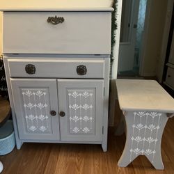 Cabinet, Fold Down Desk