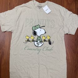 Snoopy peanuts country club T shirt