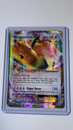 Pokémon XY Evolutions Dragonite EX Full Art Ultra Rare Holo Card 72/108