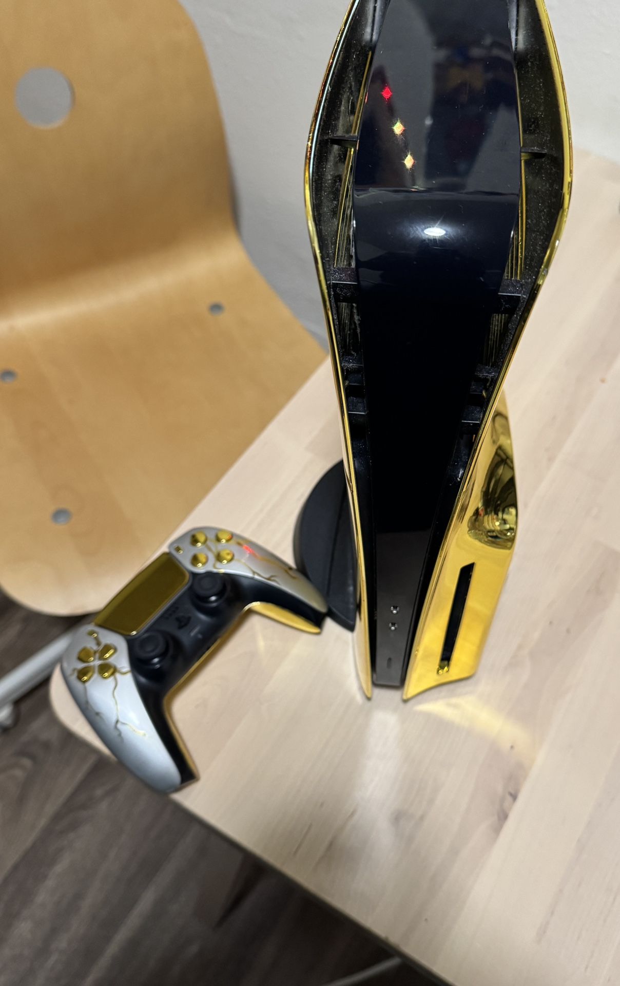 Gold Ps5 Slim And Gold Ps5 Controller