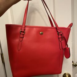 Coach Zip Top Tote