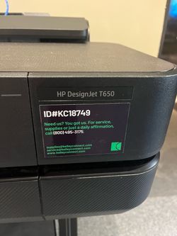 HP DesignJet T650 Scanner – Needs Repair – $250