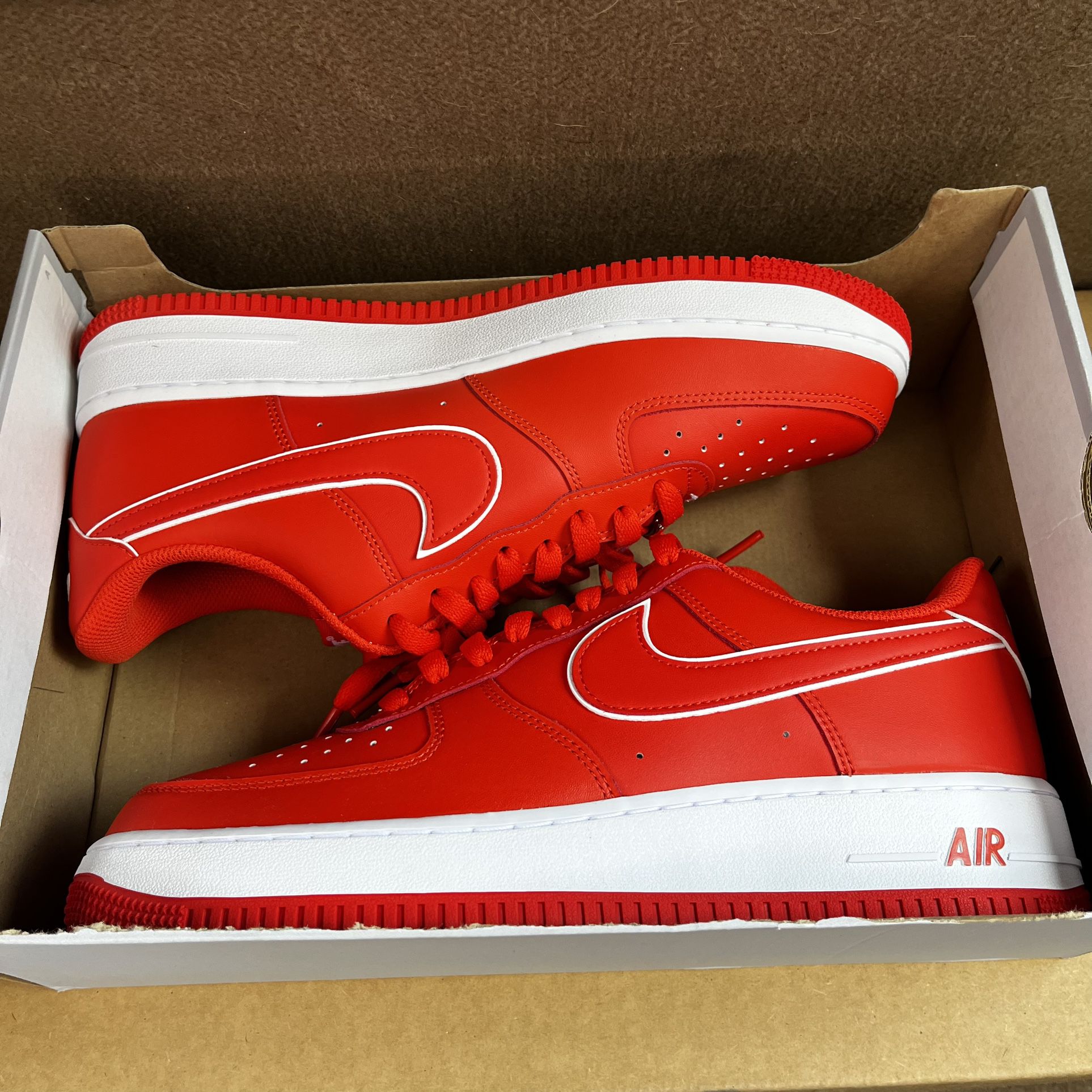 Men's Nike Air Force 1 High '07 LV8 EMB Blk/Grey Fog-Chile Red-Sail (DC8870  001) for Sale in Mesa, AZ - OfferUp