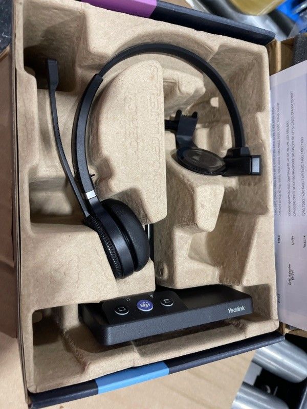 Yealink WH62 Duo UC Wireless Noise Canceling Headset USB Enabled Desk Phones