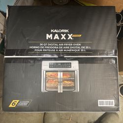 Kalorik MAXX Advance 26 Quart Digital Air Fryer Oven with 9 Accessories, Stainless Steel (AFO 52425 OW)