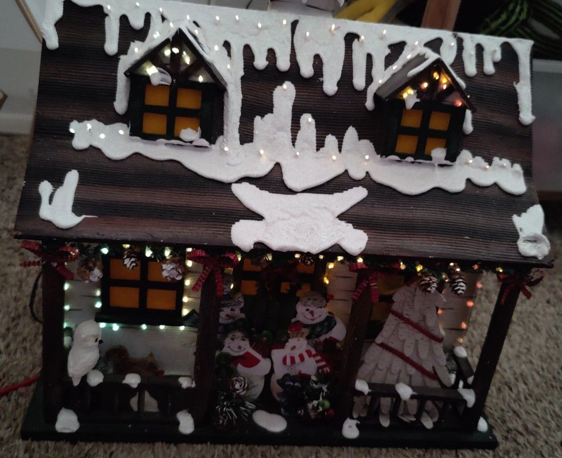 Lighted Christmas House Decor.