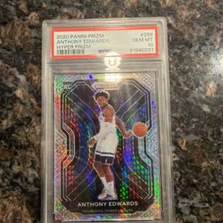 2020 Panini Prizm Anthony Edward’s Hyper Psa 10