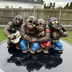 The Hippie Monkeys Statue