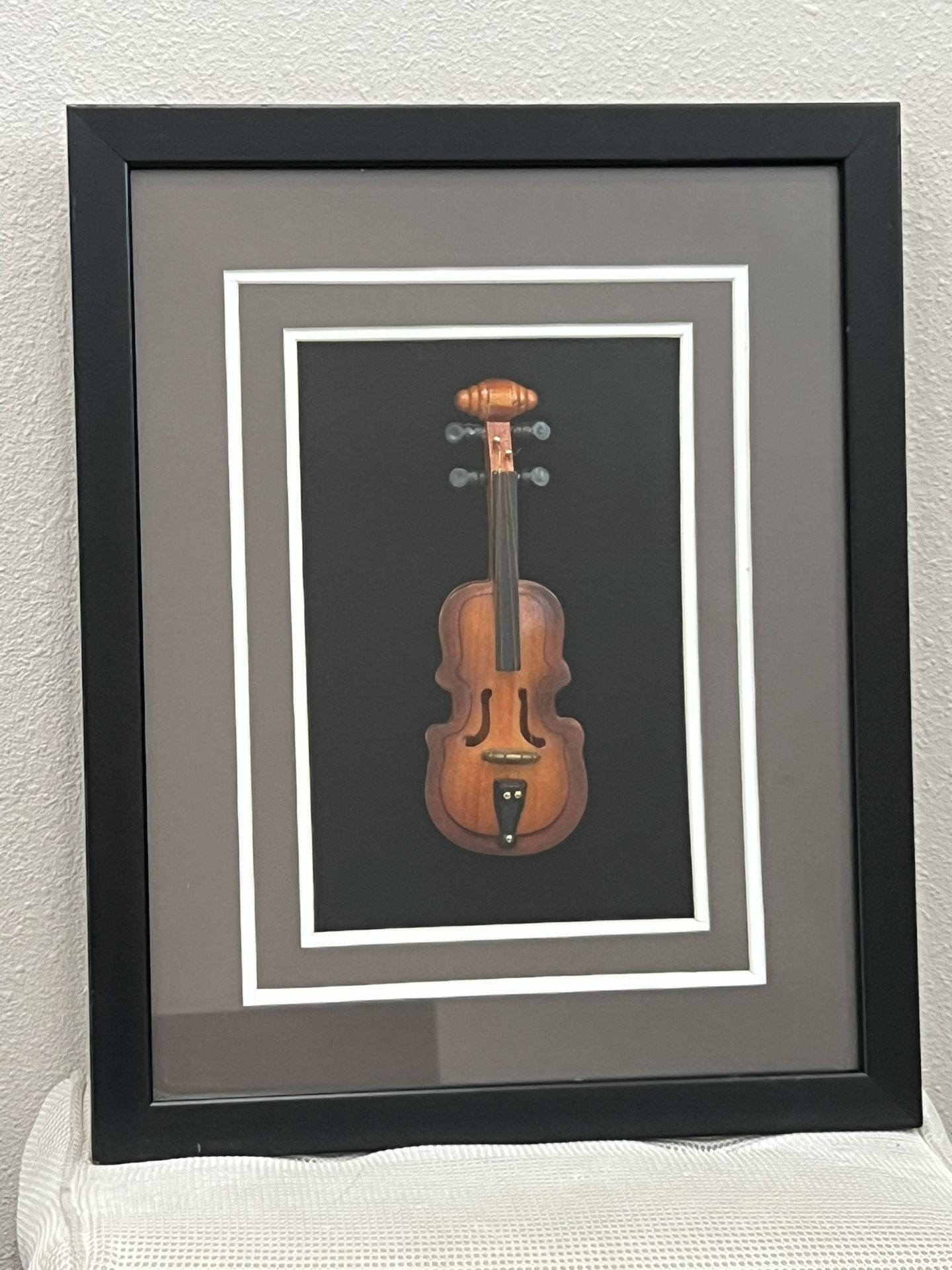 Miniature Cello Shadow Box