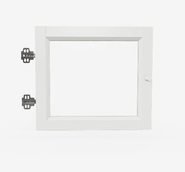 OXBERG 15 3/4" x 13 3/4" Glass Door, White
