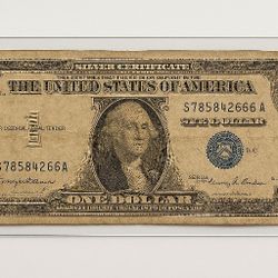 Vintage 1957 $1 Silver Certificate Blue Seal – George Washington