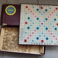 Vintage 1948 Scrabble Board Game Selchow And Righter Co. Incomplete