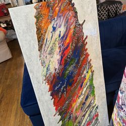 Oversized Hand Painted Wall Art