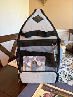 Tote-Ally on the go craft bag, cool blue camo