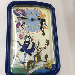 Vintage rare desk clock Tasmanian Devil Warner bros Looney tunes collectable taz