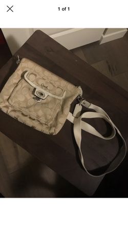 Coach tan crossbody bag