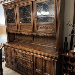 Solid Oak Hutch
