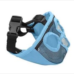 Short Snout Dog Muzzle in blue/black size Small