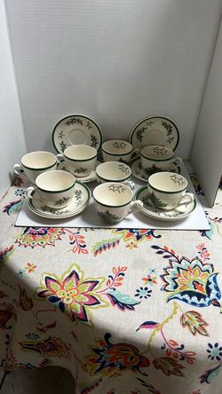 Spode Christmas Tree Cups& Saucers