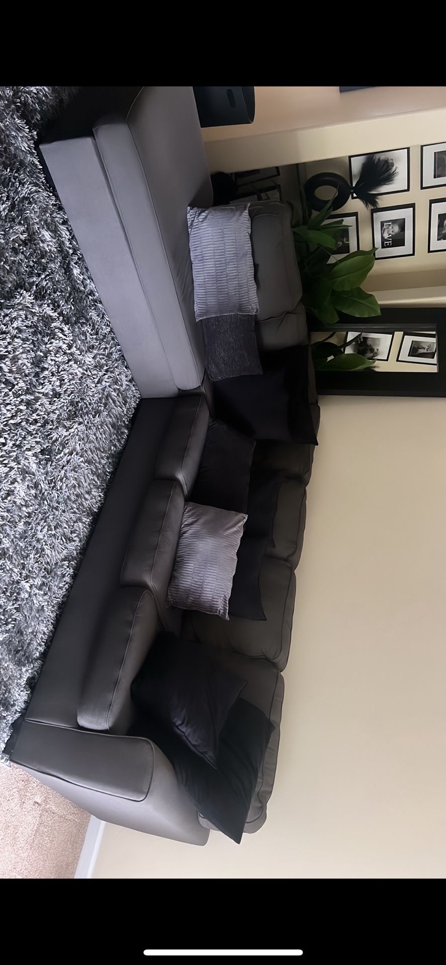 GREY SECTIONAL  (LIVING SPACES)