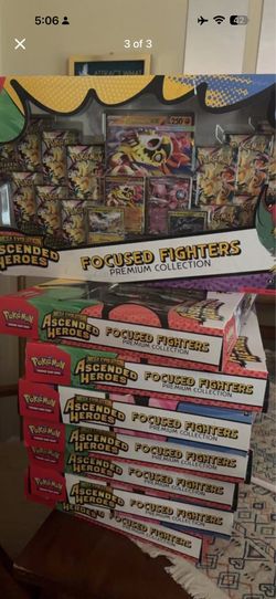Ascended Heroes: Focused Fighters Premium Collection Boxes