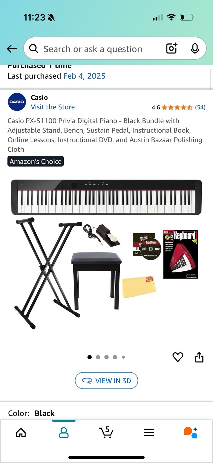 Casio Px S1100 Privia 88 Keys Bundle