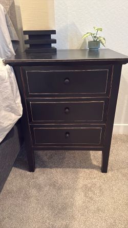 Black end table