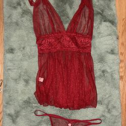 Red Lingerie 2 piece set S