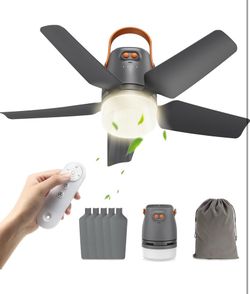 Portable Ceiling Fan with Light